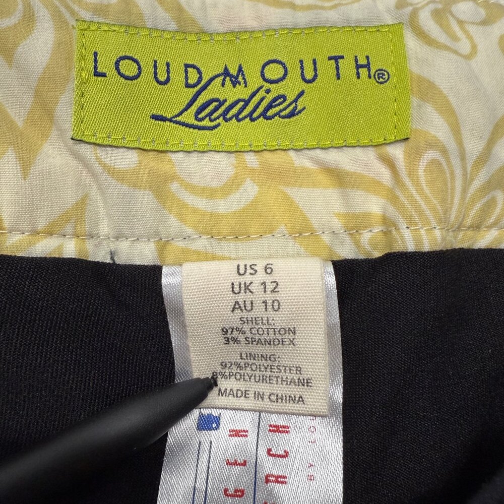 Loudmouth Skirt/Skort: Baltimore Orioles Argyle in Orange, Black & White - Picture 3 of 7